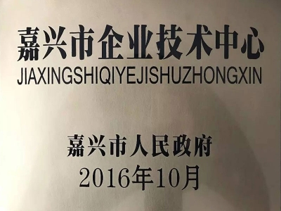 2016嘉興市企業(yè)技術中心